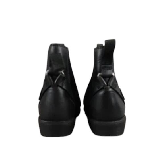Teva Shoes Womens 5.5 Boots Leather Fashion Ellery Pull In Chelsea Casual Black - Picture 5 of 15